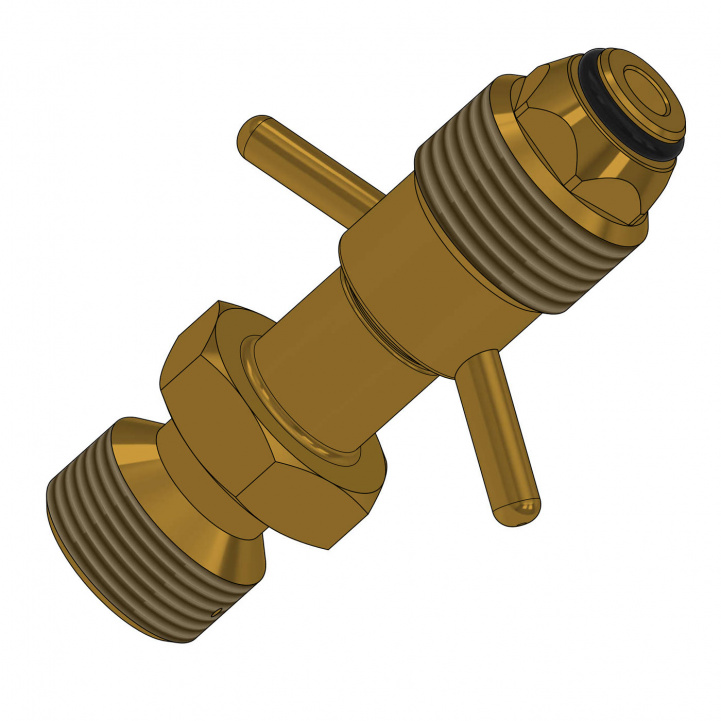 Bottle adapter with wing nut in the group Caravan & Motorhome / Gas and Accessories / Gas connections at Campingvaruhuset i Norden AB (73429)