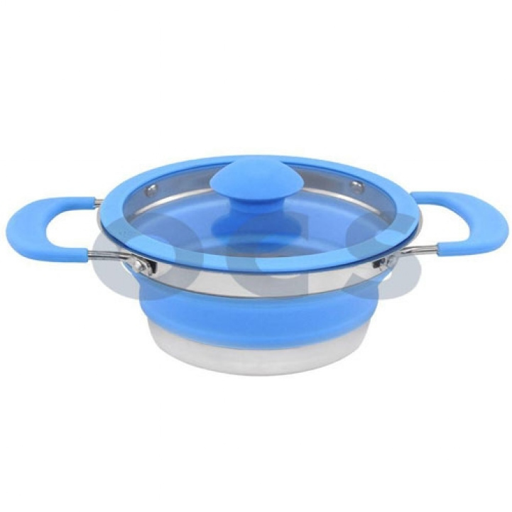 ViaMondo Folding Pot Blue in the group Household & Kitchen / Kitchen accessories / Pots and Pans at Campingvaruhuset i Norden AB (73465)