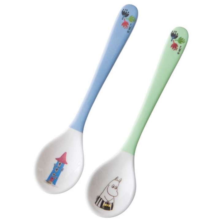 Moomin Spoons 2-Pack Moomin House in the group Household & Kitchen / Serving / Children\'s dishes at Campingvaruhuset i Norden AB (73481)