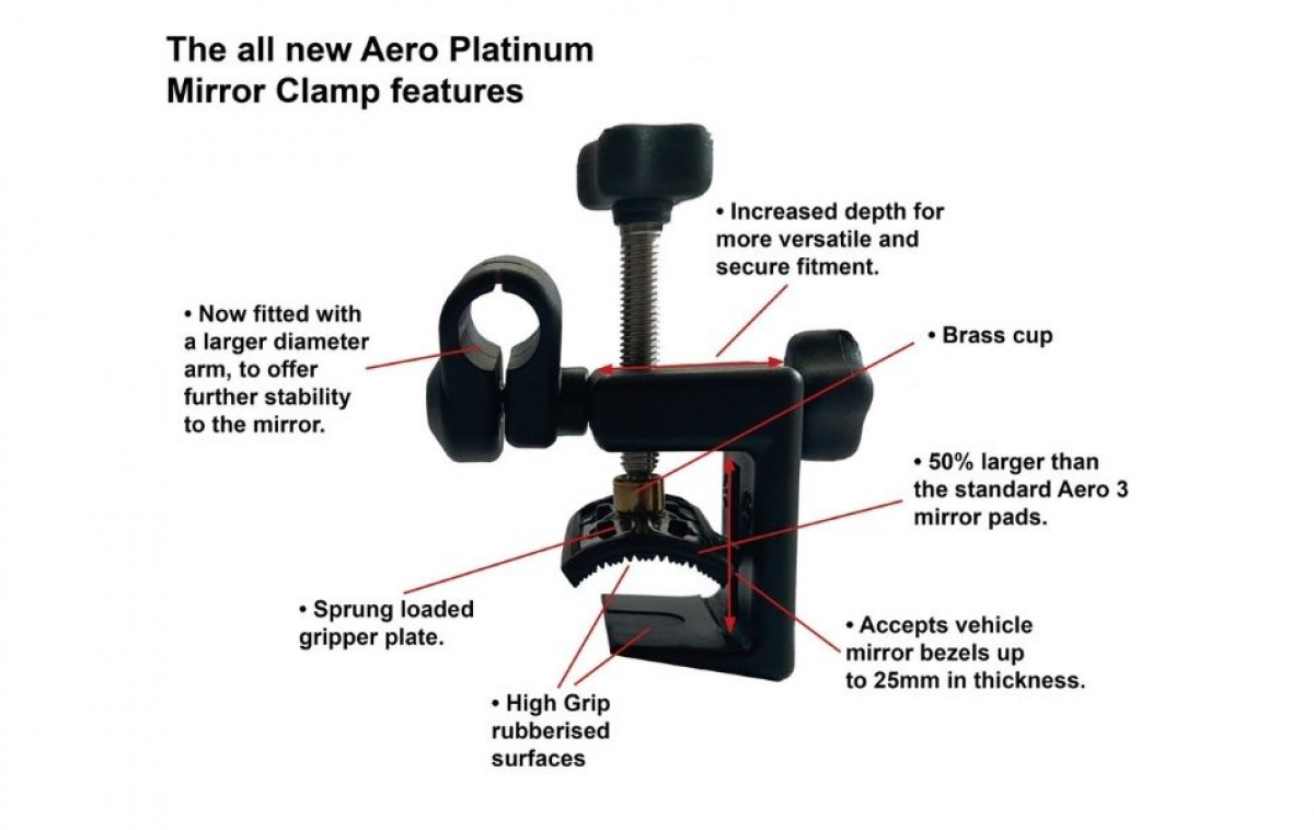 Milenco Grand Aero Platinum Rearview Mirror in the group Caravan & Motorhome / Chassis / Rearview mirrors at Campmarket (73518)