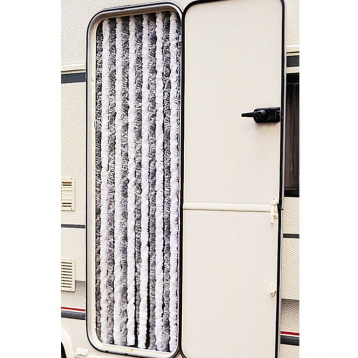 Door curtain 100x200 Grey white in the group Home & Interior / Textiles / Door curtains at Campingvaruhuset i Norden AB (73563)