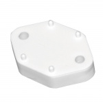 Distance plate for door holder white Distance plate for door holder white
