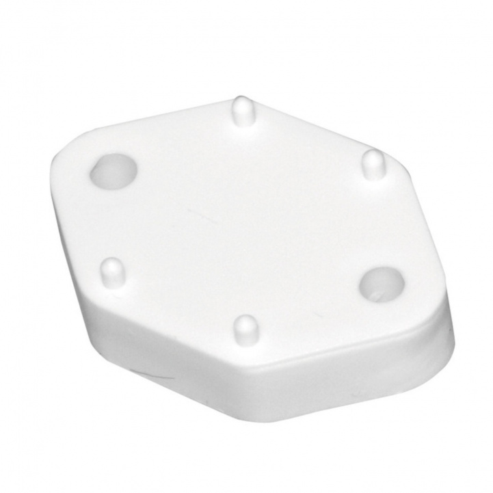 Distance plate for door holder white in the group Caravan & Motorhome / Locks & Fittings / Doorstop at Campmarket (73638)