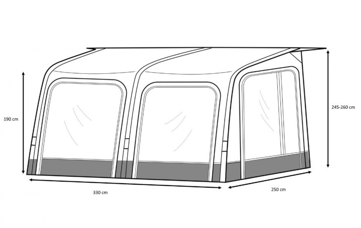 Westfield Air Tent Mars Van 330x250 cm in the group Awning & Canopies / Awning Motorhome / Air tent Motorhome / Other Air Tents Motorhomes at Campmarket (73666)