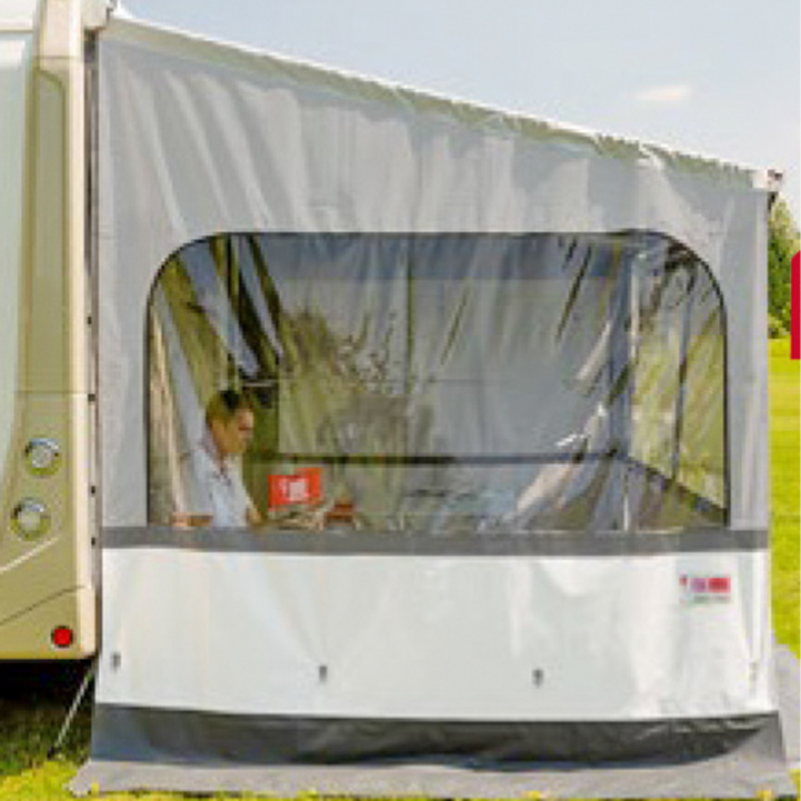 Side W Pro Shade. F45 / F65 / F70 / F80 (left). in the group Awning & Canopies / Awnings / Motorhome awnings / Fiamma Box Awnings / Gables / Fronts at Campmarket (73758)