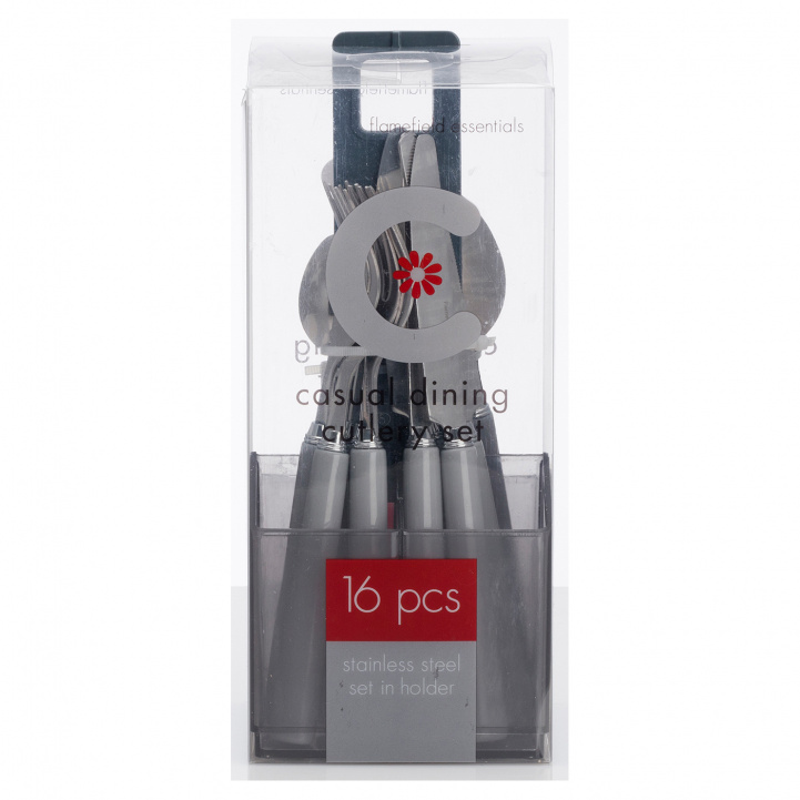 Cutlery set, 16 pieces. Grey in the group Household & Kitchen / Serving / Cutlery at Campmarket (73781)