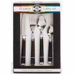 Cutlery set, 16 pieces Black