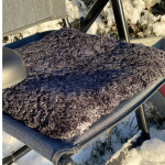 Royal Camping Chair Cushion Sheepskin Dark Grey Royal Camping Chair Cushion Sheepskin Dark Grey