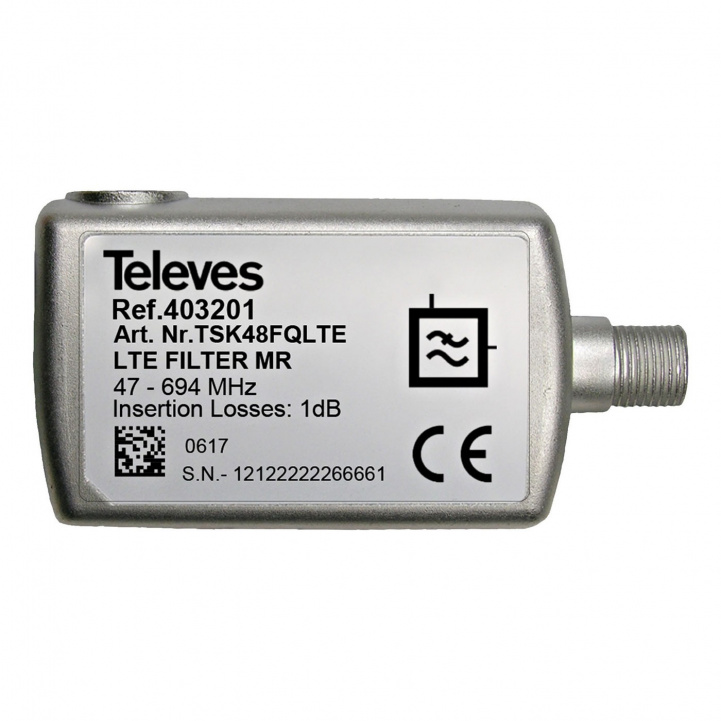 Televes LTE filter in the group Caravan & Motorhome / Electronics / TV, Image & Sound / Accessories TV & Sound at Campingvaruhuset i Norden AB (73805)