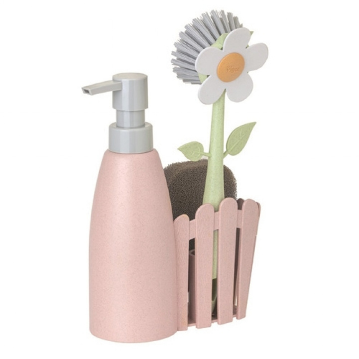 Florganic Pink Dinner Set in the group Household & Kitchen / Laundry, Cleaning & Dishes / Dish brushes at Campingvaruhuset i Norden AB (73834)