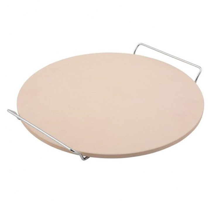 Pizza stone with holder 33cm in the group Household & Kitchen / Grills / Grill accessories at Campmarket (73968)