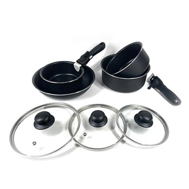 Smart Living Cookware Set 9 Pieces in the group Household & Kitchen / Kitchen accessories / Pots and Pans at Campingvaruhuset i Norden AB (74033)
