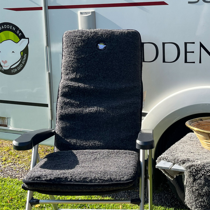 Wool mattress Stina chair cushion Black 50x136cm in the group Camping furniture / Camping chairs / Accessories camping chairs at Campingvaruhuset i Norden AB (74056)