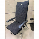 Wool mattress Stina chair cushion Black 50x136cm Wool mattress Stina chair cushion Black 50x136cm