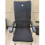 Wool mattress Stina chair cushion Black 50x136cm Wool mattress Stina chair cushion Black 50x136cm