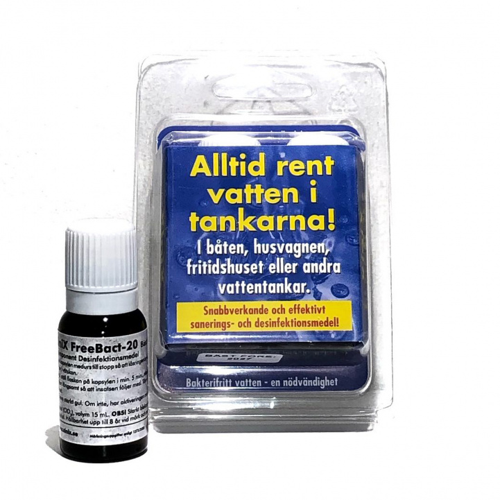 Freebact Water Purification 2-pack in the group Water & Sanitation / Chemicals & Accessories / Disinfection Drinking Water Tank at Campmarket (74090)