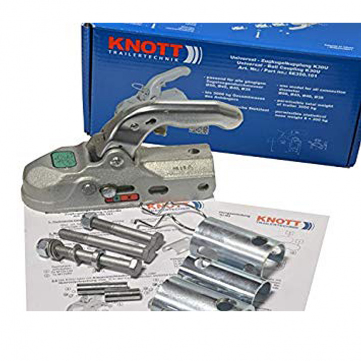 Knot Ball Coupling 35/40/45/50 Short + Horizontal in the group Caravan & Motorhome / Chassis / Movers/Connection assistance / Ball couplings at Campingvaruhuset i Norden AB (74226)