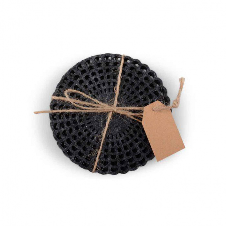 Coaster Lucas in Felt 4-Pack in the group Household & Kitchen / Glass & Mugs at Campingvaruhuset i Norden AB (74237)