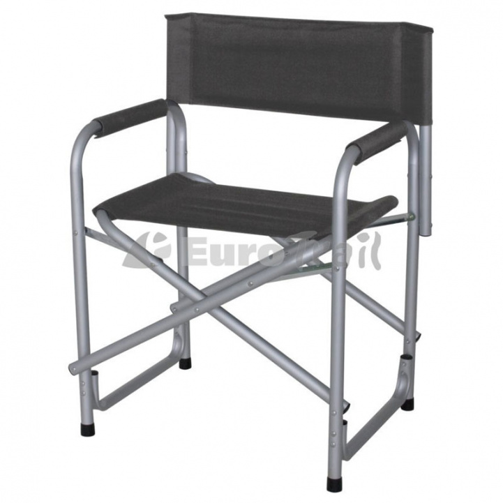 Director\'s chair Lorraine Dark Grey in the group Camping furniture / Camping chairs at Campingvaruhuset i Norden AB (74242)