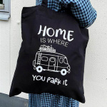 Fabric bag Home is Motorhome