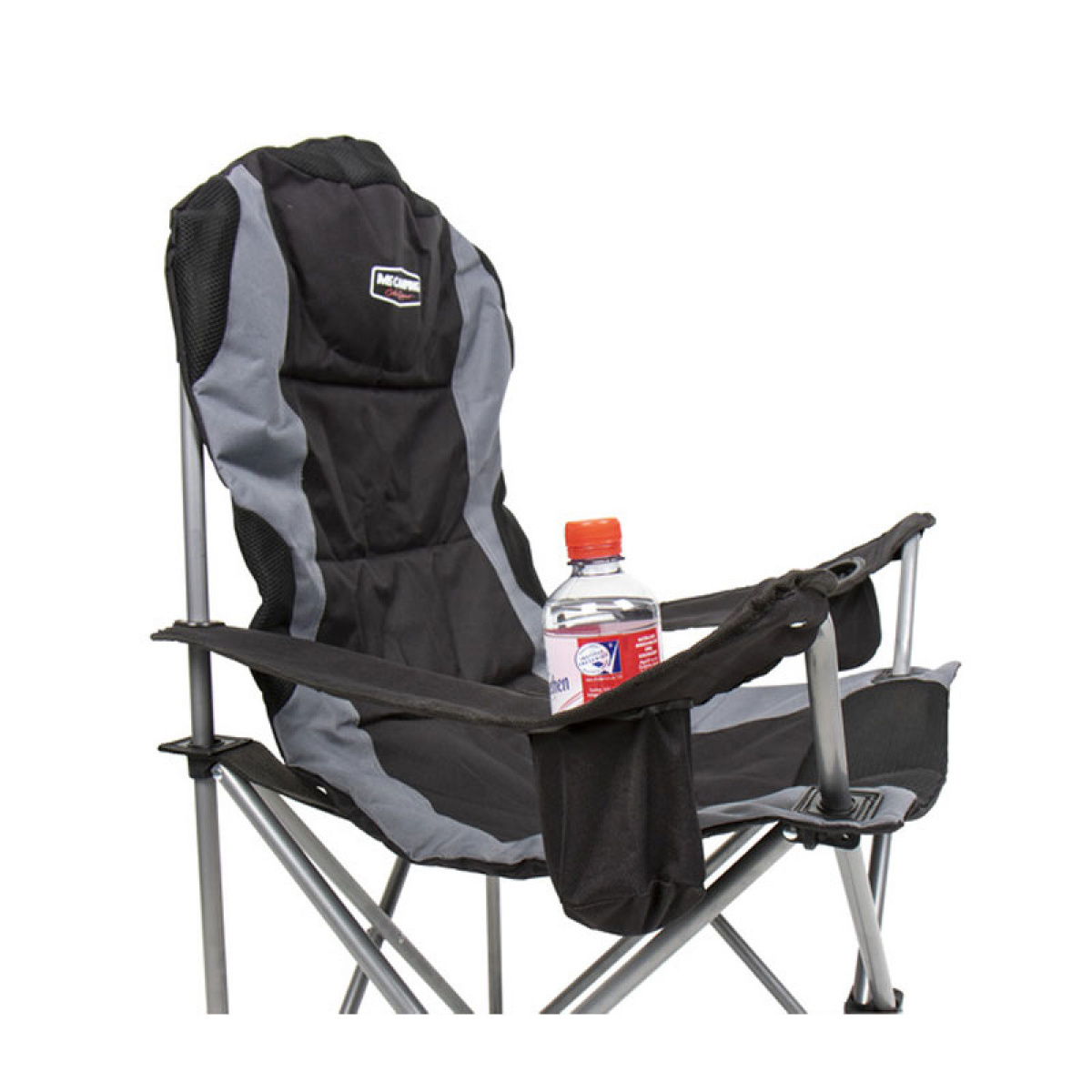 Toledo Black/Grey Folding Camping Chair in the group Camping furniture / Camping chairs / Other Chairs at Campingvaruhuset i Norden AB (74897)