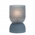Lamp Phoebe Glass Blue-Grey 12x19.5cm