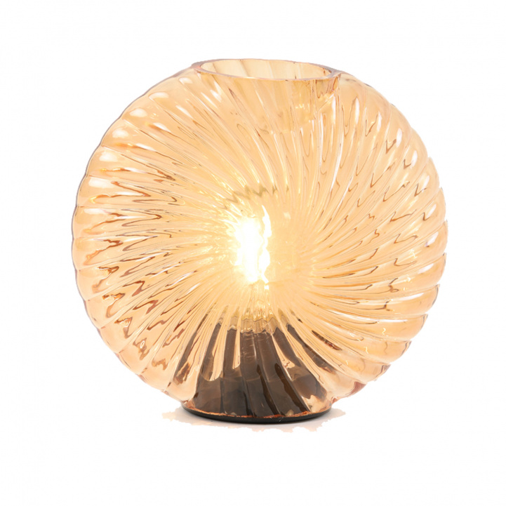 Lamp Milado Glass Peach 16.5x7x16.5cm in the group Home & Interior / Lighting & Lanterns at Campingvaruhuset i Norden AB (75076)