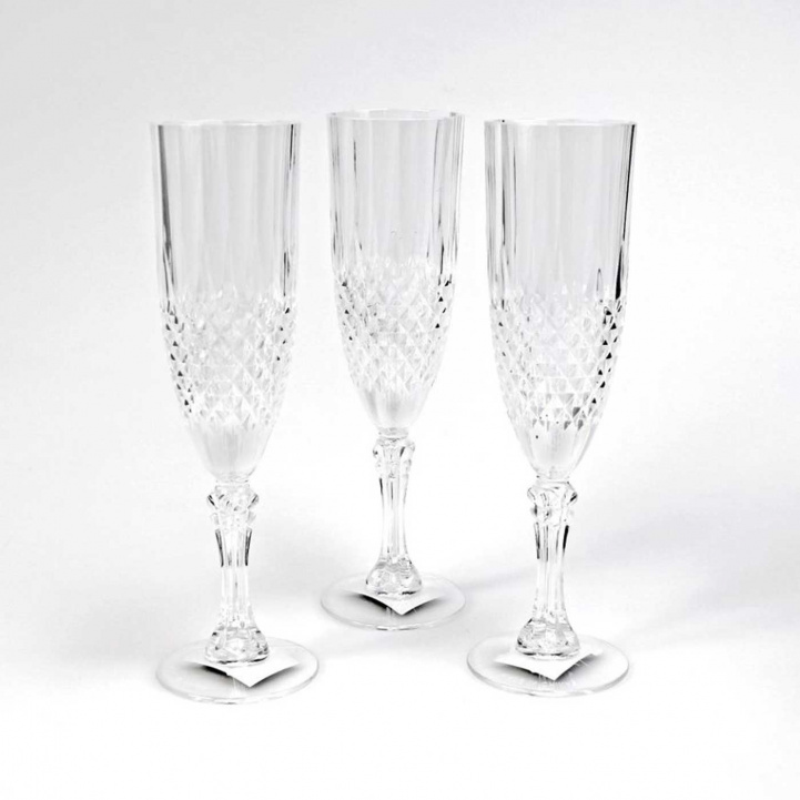 Prisma champagne glass in the group Household & Kitchen / Glass & Mugs / Champagne glass at Campingvaruhuset i Norden AB (75192)