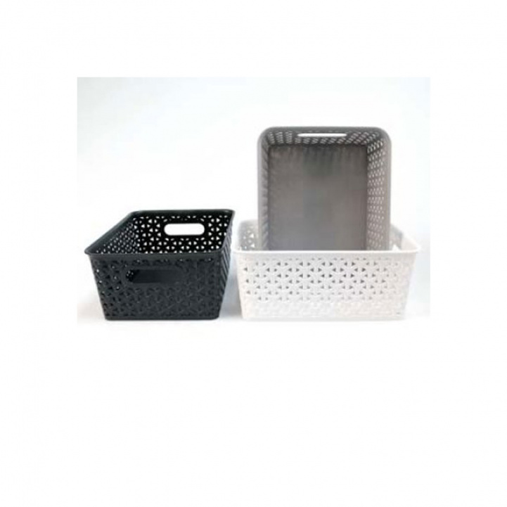 Plastic basket 25.5x19cm in the group Home & Interior / Storage at Campingvaruhuset i Norden AB (75204)