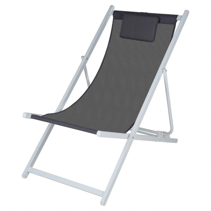 Sun lounger Grey in the group Camping furniture / Camping chairs / Other Chairs at Campmarket (75318)