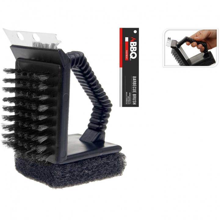 3-in-1 Grill Brush with Handle in the group Household & Kitchen / Grills / Grill accessories at Campingvaruhuset i Norden AB (75343)