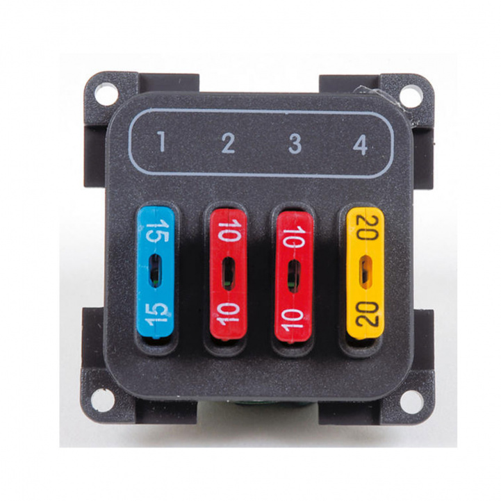 Safety module with 4 fuses in the group Caravan & Motorhome / Electronics / Smart Aids at Campingvaruhuset i Norden AB (75561)