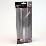 Stainless Steel Straws Including Brush 2-Pack