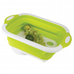 Cutting board with colander Cutting board with colander