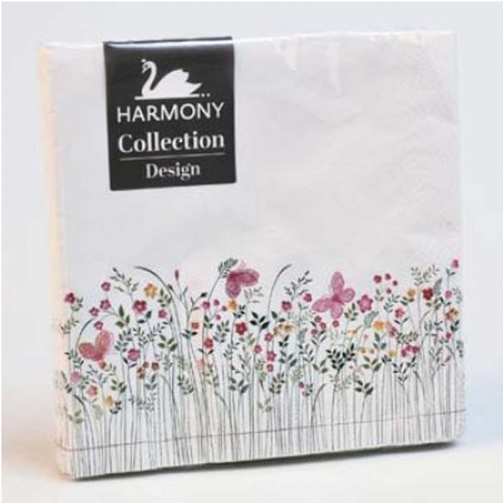 Napkin 20-P 33X33 cm Meadow Roses in the group Household & Kitchen / Serving / Disposable items at Campingvaruhuset i Norden AB (76124)