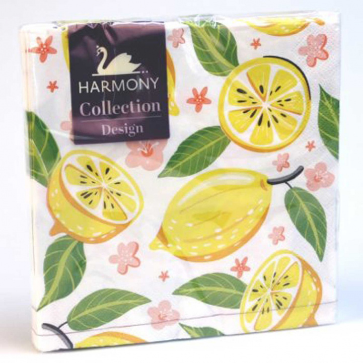 Napkin 20-p 33X33 cm Fresh Lemons in the group Household & Kitchen / Serving / Disposable items at Campingvaruhuset i Norden AB (76126)