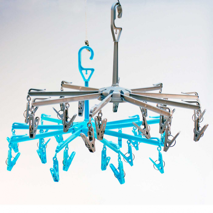 Mini Clothesline with 20 Clips in the group Household & Kitchen / Laundry, Cleaning & Dishes / Drying racks at Campmarket (76131)