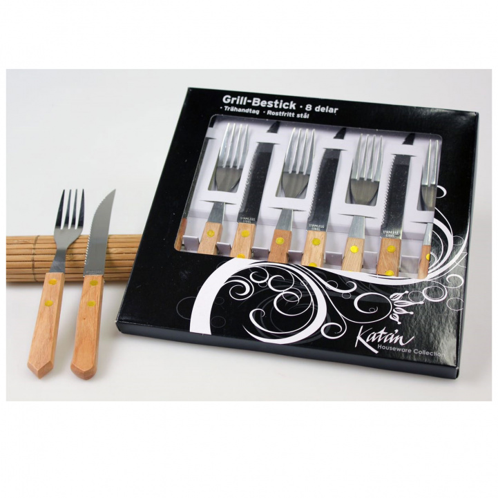 Cutlery Set Grill 8-P in the group Household & Kitchen / Grills / Grill accessories at Campmarket (76143)
