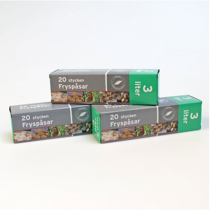 Freezer bag LDPE plastic 3 liters 20-pack in the group Household & Kitchen / Kitchen accessories / Food & Pantry Storage at Campingvaruhuset i Norden AB (76150)