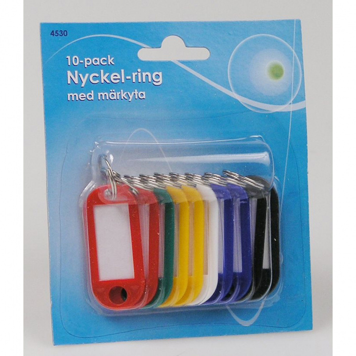 Key ring 10-pack Disc with Marking Area in the group Other / Security / Other Security at Campingvaruhuset i Norden AB (76157)