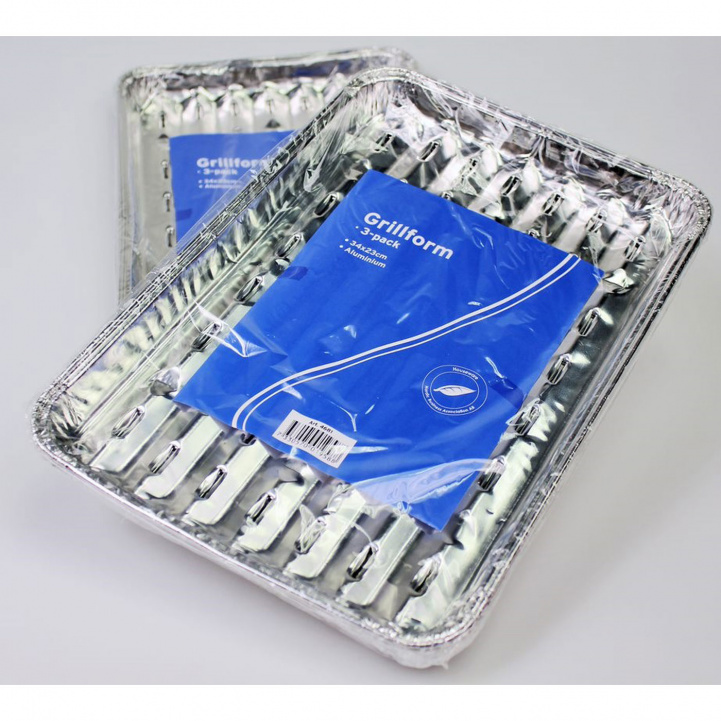 Grill pan 3-pack 34x23 cm in the group Household & Kitchen / Grills / Grill accessories at Campingvaruhuset i Norden AB (76158)