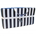 Striped Beach Mattress Black/White Striped Beach Mattress Black/White