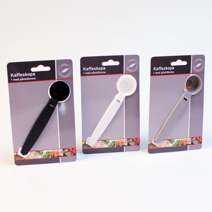 Coffee scoop & clamp in the group Household & Kitchen / Kitchen accessories / Kitchen utensils at Campingvaruhuset i Norden AB (76181)