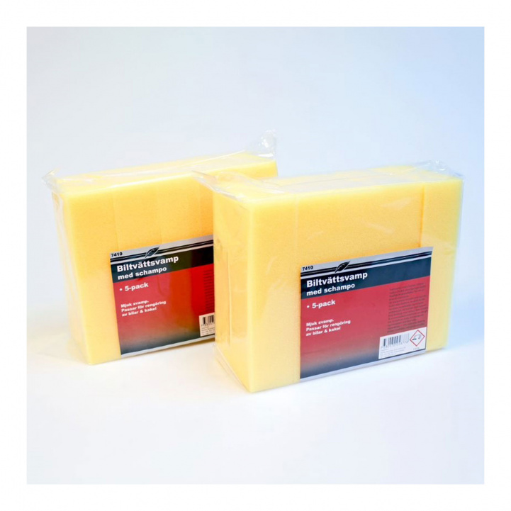 Car wash sponge 5-pack with shampoo in the group Water & Sanitation / Cleaning & Maintenance / Cleaning tools at Campingvaruhuset i Norden AB (76193)