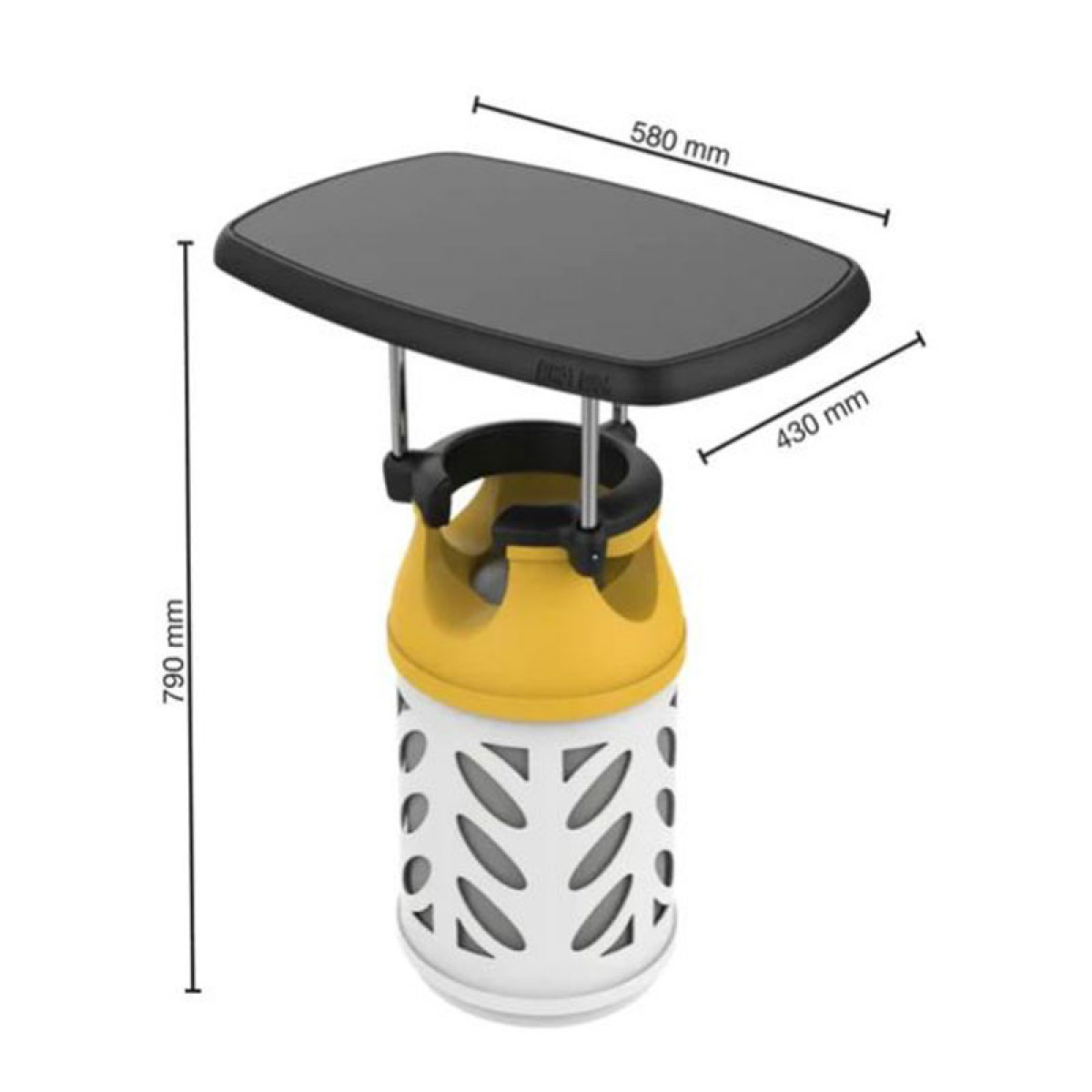Camping table Top Line for gas bottle in the group Camping furniture / Camping table at Campingvaruhuset i Norden AB (76361)