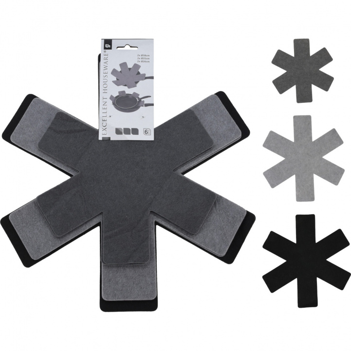 Saucepan protectors 6-pack in the group Household & Kitchen / Kitchen accessories / Pots and Pans at Campingvaruhuset i Norden AB (76407)