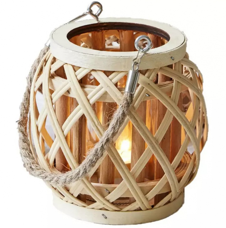 Woven Natural Lantern in the group Home & Interior / Lighting & Lanterns at Campingvaruhuset i Norden AB (76463)