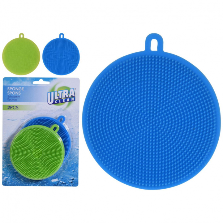 Dish Sponge Silicone 2-Pack in the group Household & Kitchen / Laundry, Cleaning & Dishes / Dish brushes at Campingvaruhuset i Norden AB (76473)