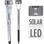 Solar cell lamp with ground spike