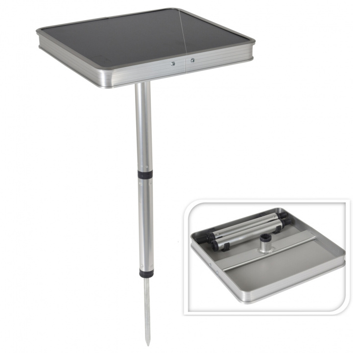 Camping table Beach Grey 26x26x43cm in the group Camping furniture / Camping table / Accessory Table at Campmarket (76556)